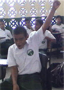 Jose Angel was the first to raise his hand