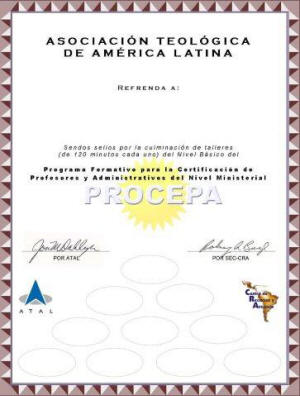 PROCEPA Certificate